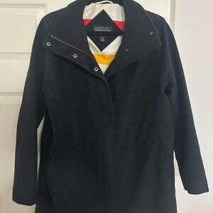 Women’s Pendelton Campbell Coat Jacket Black Size Medium